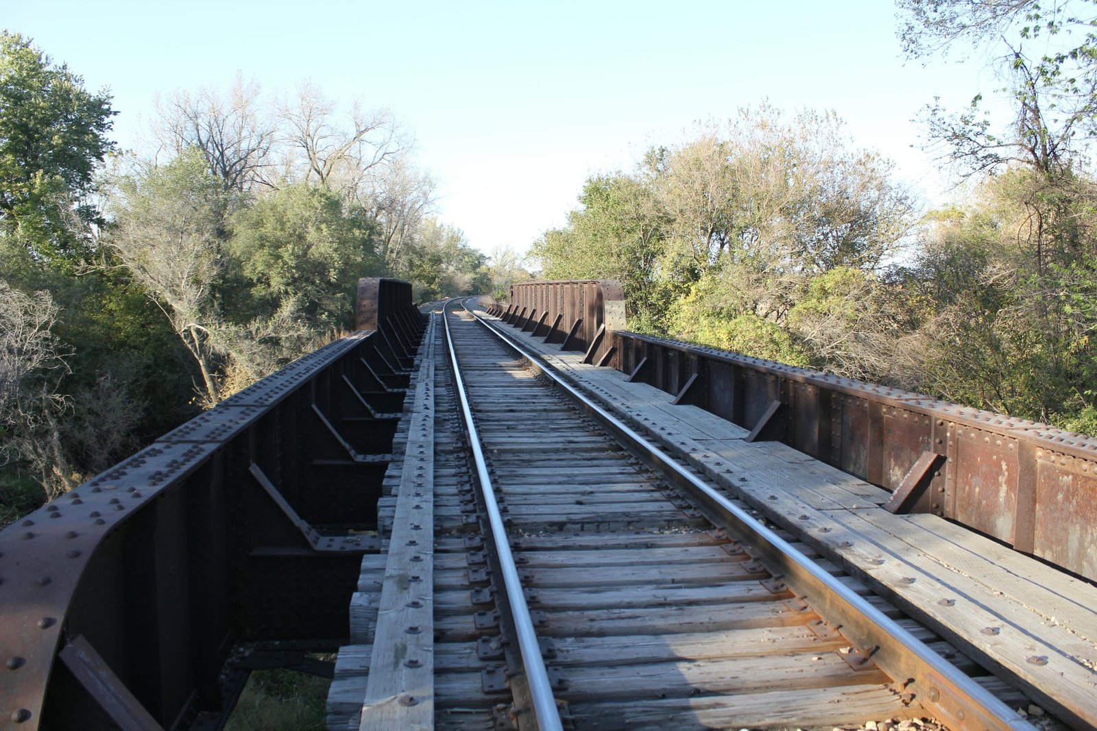 Looking north